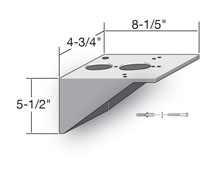 10-695 - ProMinent wall mountingbracket, Beta/Concept pumps