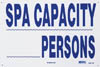 45-100 - Spa Capacity Sign