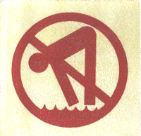 46-073 - Safe Sign II, Int'l No Diving