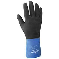 49-063 - Chemical resistant gloves,  black latex