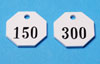71-140 - Check tags, plastic, 100/pkg