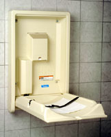 72-010 - Vertical Baby Changing Station in Open Position