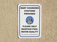 72-014 - Baby changing station sign