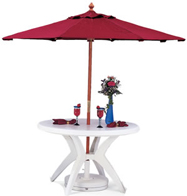 75-115 - Ibiza 46" round table, with umbrella hole