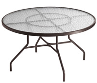 75-130 - Tropitone 42" round table, with umbrella hole