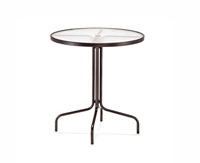75-285 - Winston acrylic bar height table, 36", w/ umbrella hole