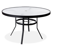 75-414 - Tropic Craft Acrylic 48" Round Dining Table, w/ hole