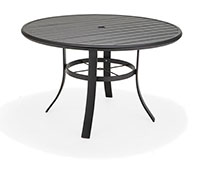 75-419 - Aluminum Slat Top Table, Round Table Top only, 36"