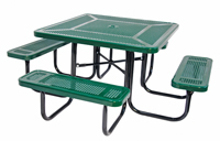 76-255 - UltraSite square table, 46", standard, perforated
