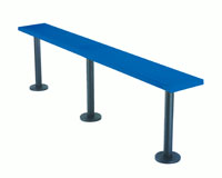 77-052 - Lenox pedestal bench, 4' x 9.5"