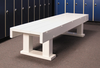77-630 - Montego locker bench, 60" x 20", white