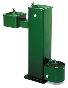 Haws Drinking Fountain with doggie bowl
