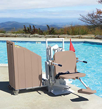 81-879 - Patriot Portable Pool Lift w/ concrete weights