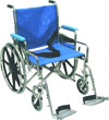 82-032 - Stainless steel wheelchair,