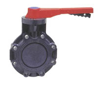 92-252311-080 - 8" PVC Butterfly valve w/lever handle