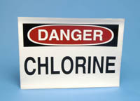 11-110 - Danger Chlorine Label