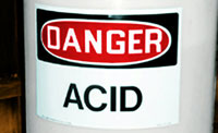 11-115 - Danger Acid Label
