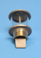 18-010 - 1 1/2" brass sight glass, center