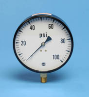 18-135 - 0-100 dry pressure gauge, 4 1/2" dial