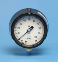 18-136 - 0-100 dry pressure gauge, 4 1/2" fiberglass