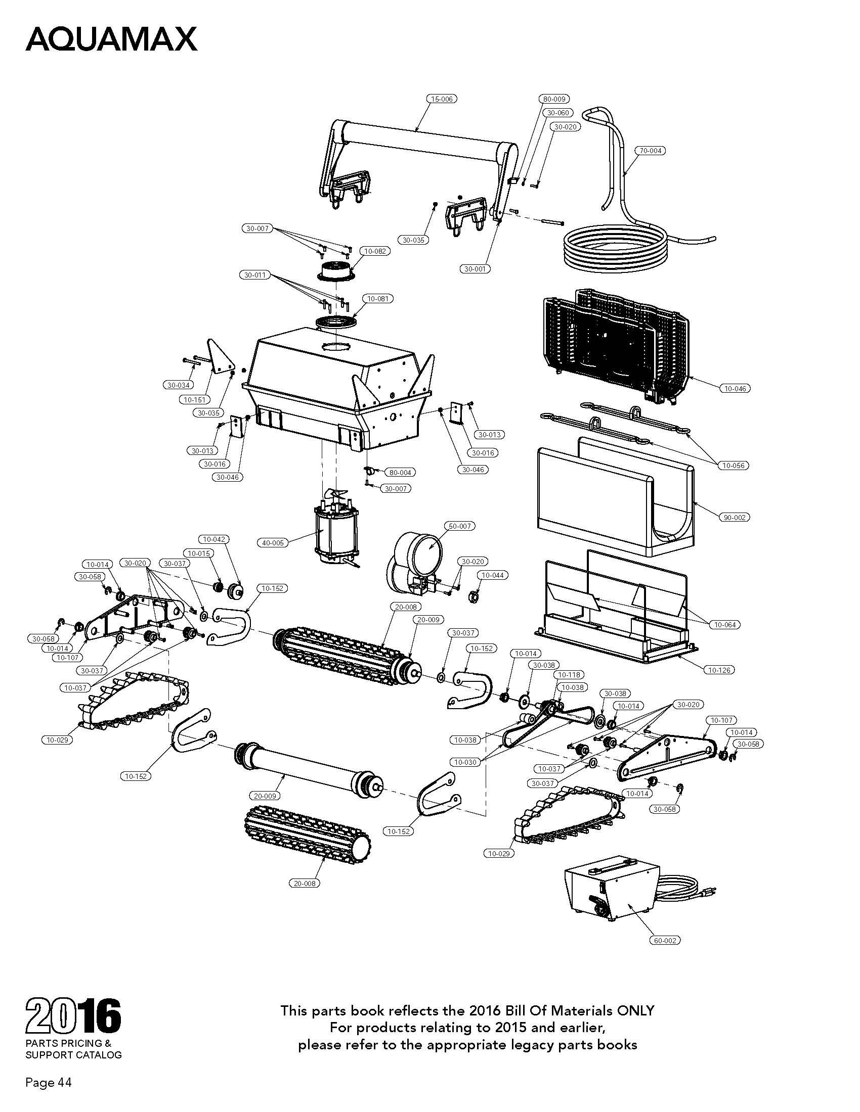 Aquamax Parts Diagram List 2016 Lincoln Aquatics