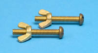 30-115 - Brass wing nut & bolt, set of 2
