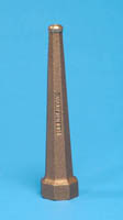 32-080 - Fireman type brass hose nozzle