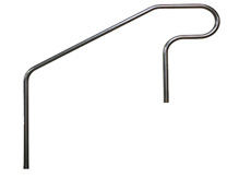 36-430 - ADA extended 2-bend handrail, 4'