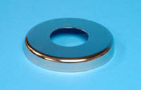 37-040 - Round stainless escutcheon, 1.90" O.D.