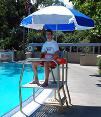 43-080 - Lifeguard umbrella, 6'