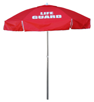 43-090 - Champion Lifeguard umbrella, 6 1/2', nylon, red