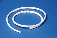 44-109 - Braided Rope, 3/8" dia, white/ft.