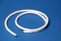 44-112 - Twisted Rope, 3/8" dia, white/ft.