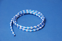 44-119 - Braided Rope, 3/8" dia, blue & white/ft.