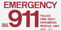 45-047 - Emergency 911 Sign
