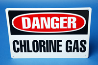 45-075 - OSHA Danger Chlorine Gas Sign