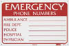 45-090 - Emergency Phone Number Sign