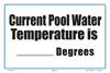 45-101 - Pool Water Temperature Sign