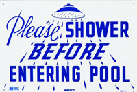 45-110 - Please Shower Before Entering Pool