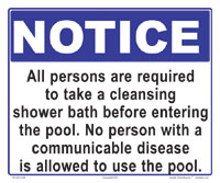 45-111 - Take a Cleansing Shower Sign