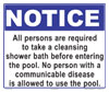 45-111 - Take a Cleansing Shower Sign