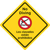 45-330 - No Diving Sign, outdoor,