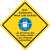 45-355 - Wear Life Jackets Sign,