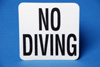46-125 - Vinyl marker, No Diving