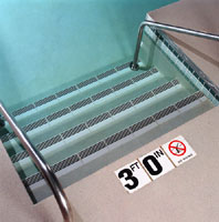 46-181 - 6" Slip resistant tile, Intl. No Diving