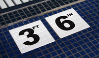 46-505 - Water Depth Sign, (0-9) 1/2 FT
