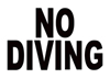 46-560 - No Diving (4" letters)
