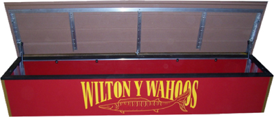 HD Storage Bench - Custom color and engraved logo