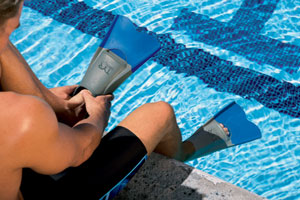 TYR CrossBlade Fin at the pool