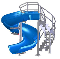 65-410 - Vortex Water Slide, open flume w/ ladder